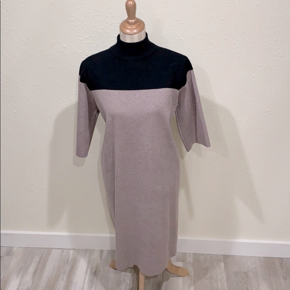 Jazzy Color Block Sweater Dress